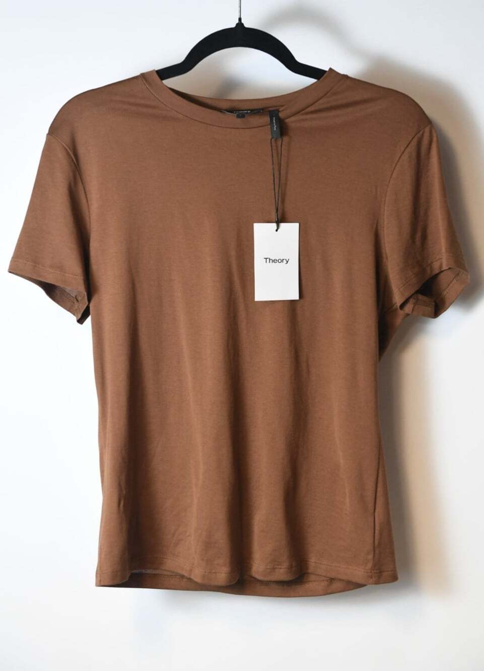 Theory Wome'ns Apex Tee 100% Pima Cotton Crew Neck T Shirt Size L NEW